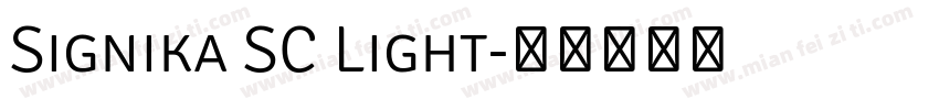 Signika SC Light字体转换